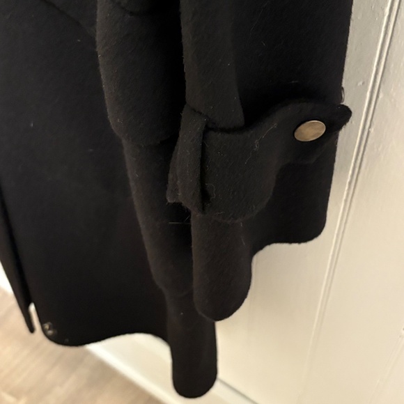 Versatile Cross-Season Wool/Nylon/Angora DKNY Trench Coat M-L - Picture 12 of 16